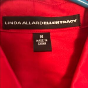 Ellen Tracy Red Blouse